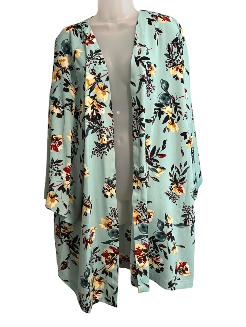 EVRI Turquoise Duster Size 4X